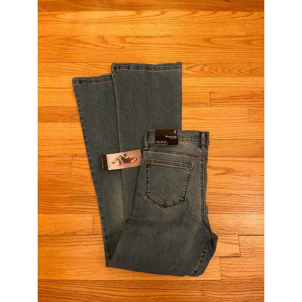 Sofia jeans Melissa flare high rise size 2 NEW NWT